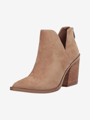 Stacked Mid Heel Booties